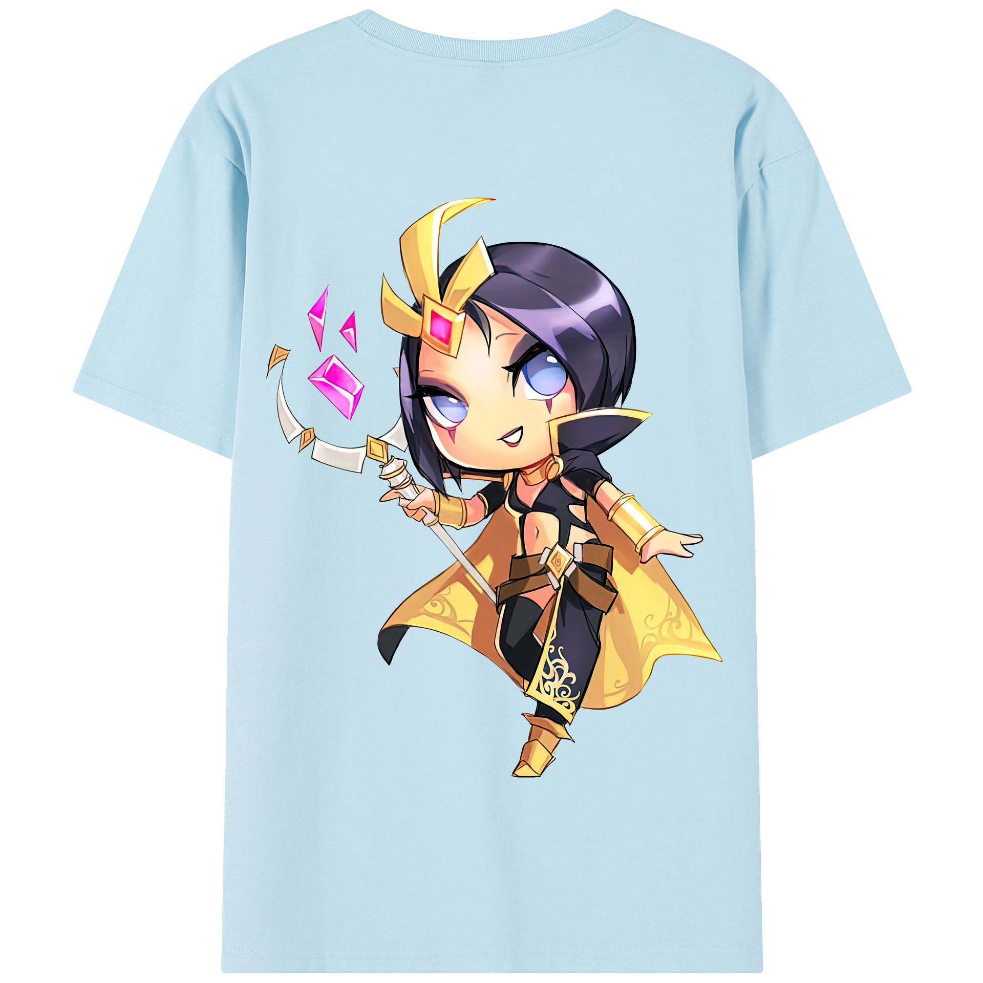 リーグ・オブ・レジェンド League of Legends LOL 綿100％半袖Tシャツ（背面プリント）